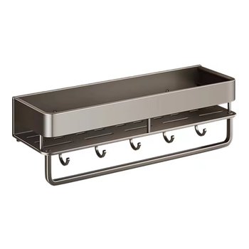 Storage rack bathroom wall-mounted hole-free