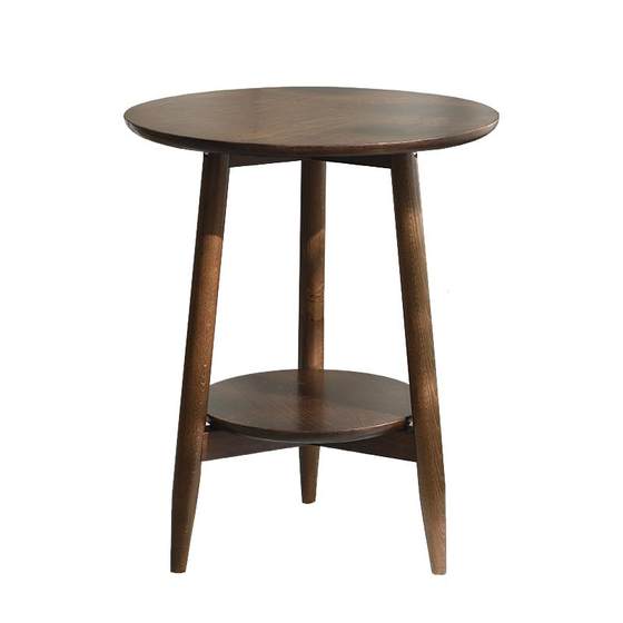 Several solid wood small round tables beside the sofa, simple can move the small coffee table living room side table, balcony small tea table, bedside