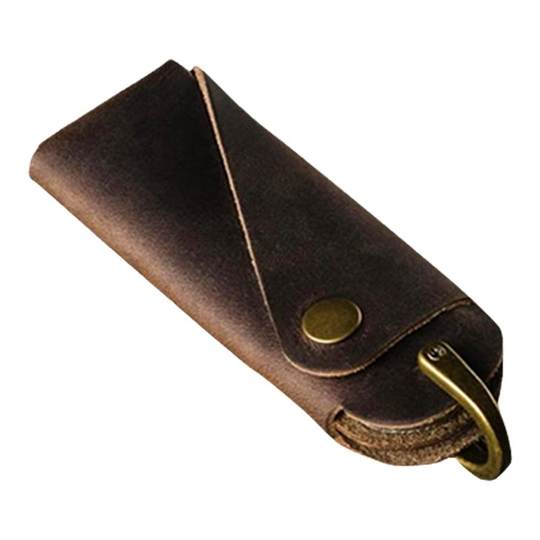 真皮钥匙包复古高档男女钥匙套壳小巧迷你便携手工创意收纳包潮