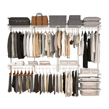 Platinum-resistant metal wardrobe wardrobe and cloakroom for home bedroom environmentally friendly storage rack free combination 2.8 meters