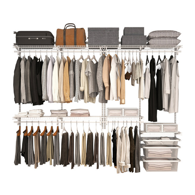 Platinum-resistant metal wardrobe wardrobe and cloakroom for home bedroom environmentally friendly storage rack free combination 2.8 meters