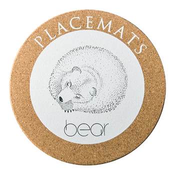 Creative style cork round simple heat-resistant anti-slip pot mat