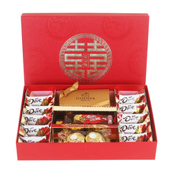 Wedding return gift wedding gift box finished sugar content Chinese style creative group gift candy gift box installed chocolate set