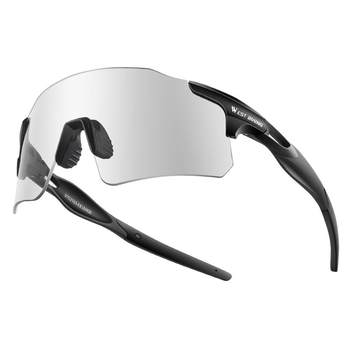 West rider anti-fog color changing glasses cycling windproof glasses