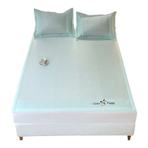 Summer ice silk mat washable cool ice rattan mat 2024 new soft mat student dormitory single three-piece set