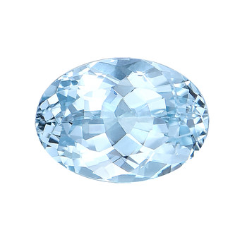 Natural colored gem santa maria aquamarine loose stone