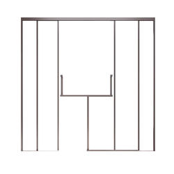 02 Rifeng T-Type Shower Room Integrated Bathroom Partition Glass Sliding Door Integrated Bathroom with Sliding Sink