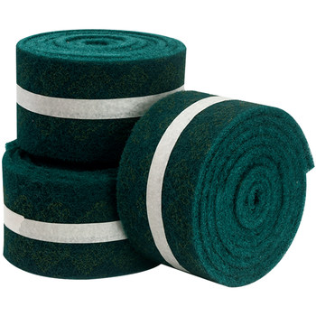 3m green industrial scouring pad for polishing rust and dirt