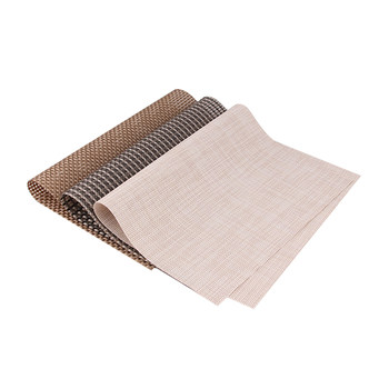 Hotel pvc woven placemat european style non-slip heat insulation