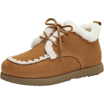 Tianmeiyi retro birkenstock plus plush fur shoes cotton shoes women's snow boots short boots 2025 winter new style bl931dm5