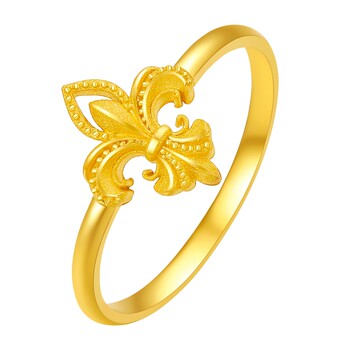 Saturday blessing gold boutique priced pure gold ring lucky kite for you female ring iris series holiday gift