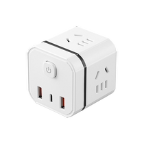 Timing Rubiks Cube socket USB plug multi-port converter multi-function expansion one-turn multi-hole wireless 1322