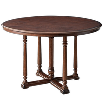 (Exclusive for Chao fans) Chaoqu American retro solid wood Annas restaurant coffee table TV cabinet sofa dining table and chairs