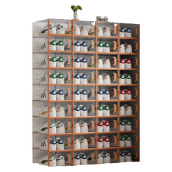 Thickened Shoe Box, Transparent Storage Box, Shoe Cabinet, Foldable Shoe Rack, Shoe Storage, Trendy Shoe Organizer, Space-Saving Magic Tool