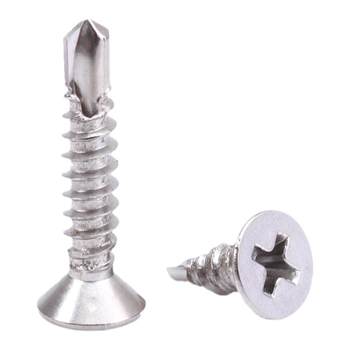 Cross flat head drill tail screw sink self-attack swallow