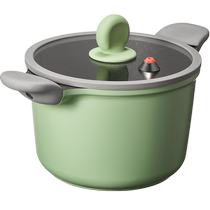 Chuidahuang bamboo bluestone micro-pressure quick-cooking non-stick soup pot 22cm household heightened medical stone stew pot suitable for induction cooker