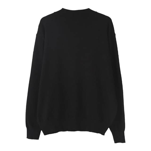 Bishe Korean new round neck versatile sweater