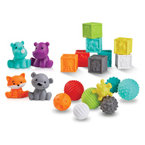 infantino American baby newborn cognitive exercise set hand ball building blocks gift box toy