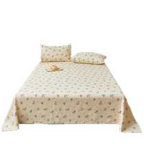 Non estampé Bonne Été Cool Sensation Pure Cotton Old Coarse Cloth Linen Single Piece 100 Toutes les courtepointes de coton avec un seul oreiller Dortoir Trois ensembles 2