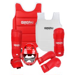 Karate Protective Gear for Children and Adults, Full Set of Face Shield, Head Protection, Boxing, Sanda, Fighting Protection, Competition Set for Training Use