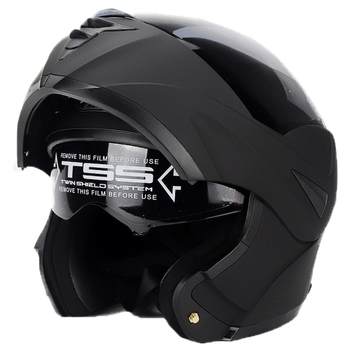 Electric vehicle helmet bluetooth all seasons flip-up helmet dual lenses