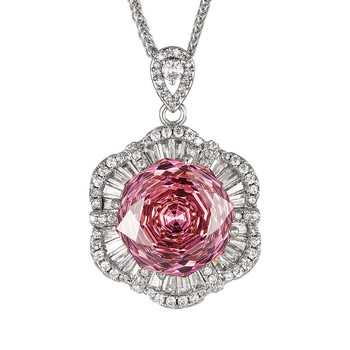 Dried rose pendant ring and earrings three-piece set