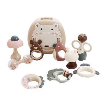 Beiyi hand rattle teether newborn toy gift box