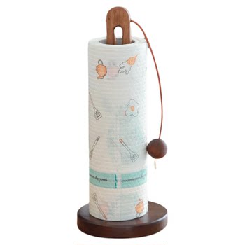 Life tree japanese-style solid wood kitchen tissue rack