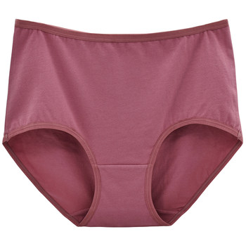 Plus size plus size pure cotton women's underwear mid-waist high-waist cotton old-aged ແມ່ແບບກາງ-ອາຍຸກາງແລະຜູ້ສູງອາຍຸ summer ແບບບາງໆ