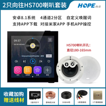 Yearning for S5 N5 home background music host system set 86 smart home audio ceiling speaker