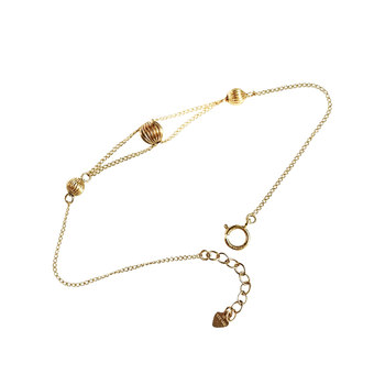 Tyusha Light Luxury Versatile Good Luck Ball Bracelet American 14K gold-filled non-fading transfer bracelet simple for women