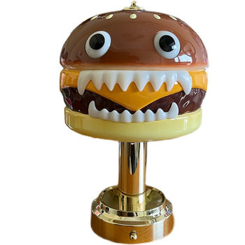 Trendy Brand Mand Kaws Hamburger Lamp Collaboration Figurine Trendy Toy Model Doll Gift