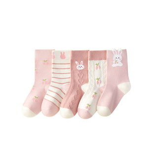 Girls socks spring and autumn pure cotton baby socks 2025 new style