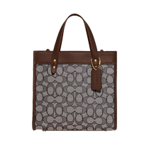 (Self-operated) COACH Womens Tote Bag FIELD TOTE 22 Jacquard Handbag Shoulder Bag CD680