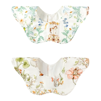 Essaybaby baby bib newborn baby waterproof spit pocket eating petal bib saliva towel