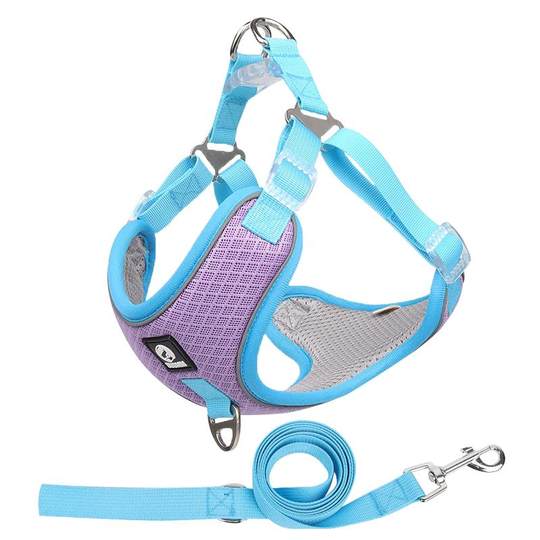 狗狗牵引绳狗绳子背心式胸背带宠物中大型犬柴犬金毛狗链子遛狗绳