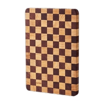 Supor checkerboard cutting board antibacterial 99 9% mildew proof household cutting board ebony solid wood cutting board chopping board