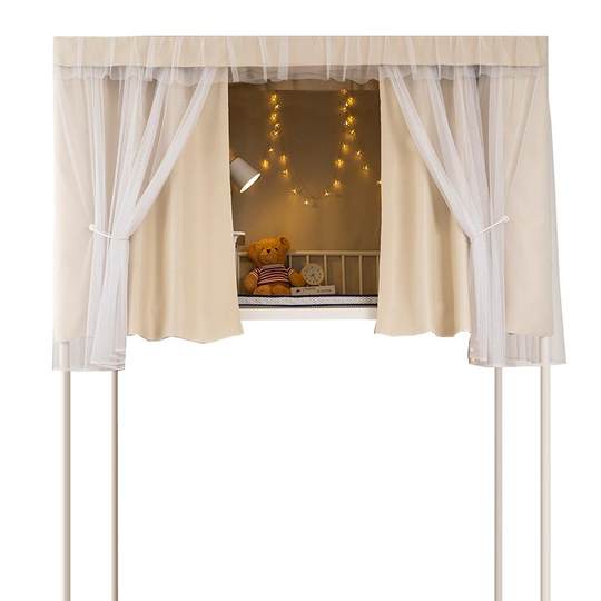 Student dormitory bed curtain mosquito net integrated blackout