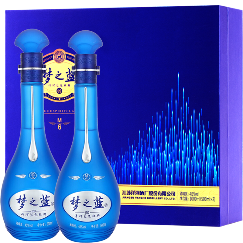 洋河夢之藍M6+ 52度白酒500毫升-白酒-洋河-Yang He-DUTY ZERO by