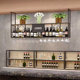 바 와인 캐비닛 단철 교수형 와인 랙 거꾸로 걸이 벽 캐비닛 레스토랑 산업 스타일 홈 바 호텔 잔