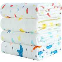 Liya Liya Enfants Newborn Baby Bath Towels Pure Cotton Six Couches Gauze Soft Absorbant Bath A Type of Infant Standard