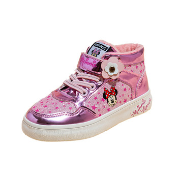 Disney girls second cotton sneakers cartoon plush shoes