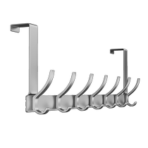 Door rear hanger free of punching door back type hanging hanger door clothes rack housing door wall-mounted clothes hook 2110