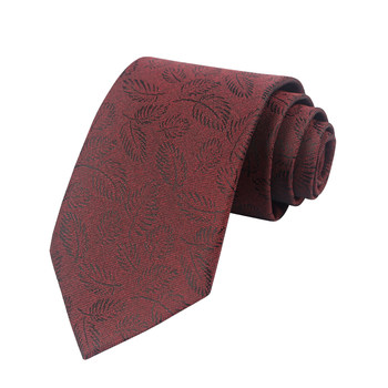 Red zipper free groom wedding tie