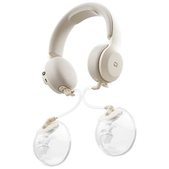 小白熊免手扶珍珠贝双边电动式吸奶器全自动热敷便携式挂脖挤奶器