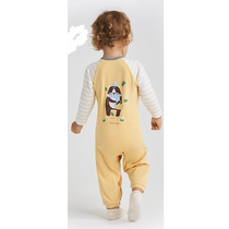 Love baby and young children in clothes to dress male and female baby long sleeve spring and autumn winter A class 3A antibacterial printed milk coat