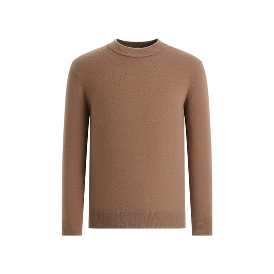 杉杉圆领保暖毛衣男款秋冬季新款2025羊毛衫男士针织衫上衣打底衫