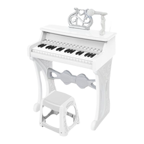 Qiaowa childrens piano toy girl baby electronic keyboard 2-year-old childs birthday 5 gifts for beginners to play at home