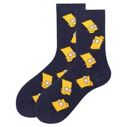 Simpsons cartoon autumn mid-calf socks four-season cotton socks personalized couple stockings street fashion socks students for men and women