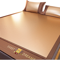 Summer ice silk mat rattan mat 2024 new summer soft mat bed sheet bamboo mat washable and suitable for naked sleeping babies